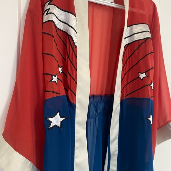 Robe Factory Loungewear Wonder Women Light Airy Tie up Robe O/S - Picture 2 of 7